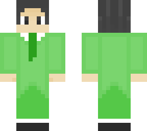 green suit man