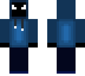 mysterious boy in blue
