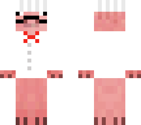 pig chef mustache