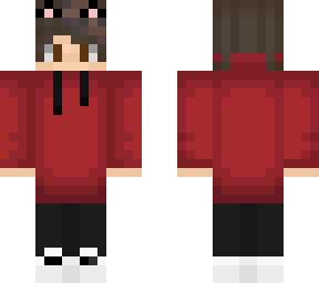 red hoodie