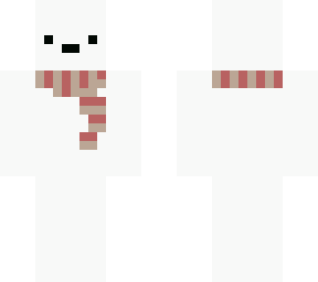 snow bear whit scarf