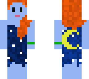 stary dress blue girl
