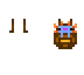axolotl (blue) backpack template