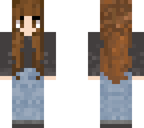 brown hair female black sweater casual