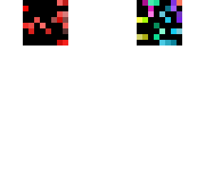 colorful floating head