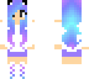 multi color hair girl