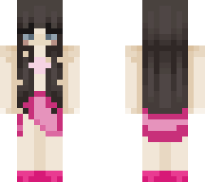pink swimsuit