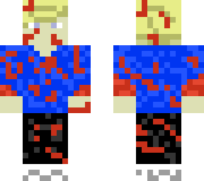 blood soaked blonde hair kid [for lifesteal when you make a player extinct]