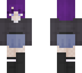 cute purple girl skin