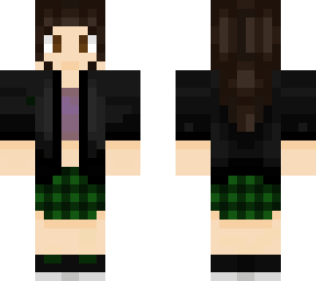green skirt