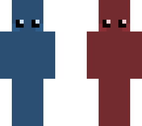 red and blue