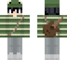 turtlemma's "isaac frog hat" w/ black hair