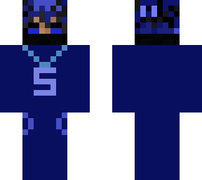 blue outfit with s (my initial)