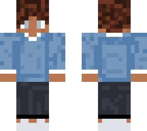 blue sweater