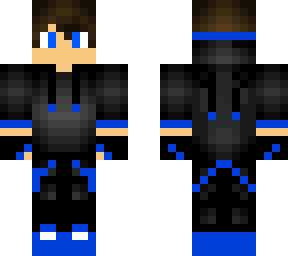 kingdragon75 minecraft gamer blue skin