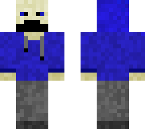 masked guy with hoodie blue