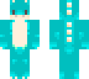 pastel teal dino