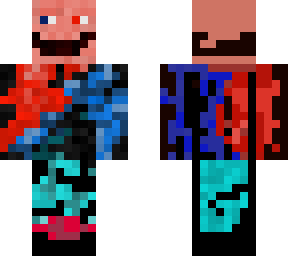 blue and red god