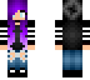 edgey purple girl