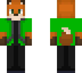 fox with green jacket