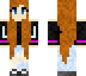 girl with brown hair and blue eyes