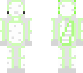 green and white axolotl