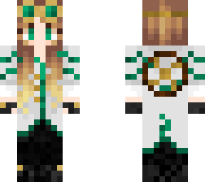 green bright steampunk girl