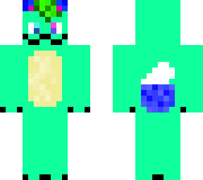 green-turquoise fox