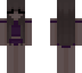 grunge girl slim ( purple swim suit )