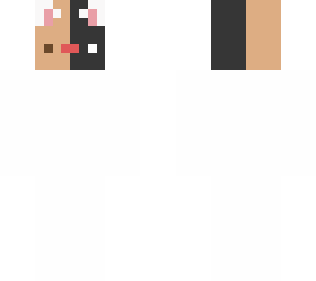 half black and half ginger cat (u can make the rest chest desc)