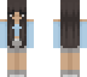 light blue with shorts
