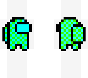 lime and light blue among us