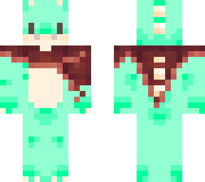 pastel green dino cow boy