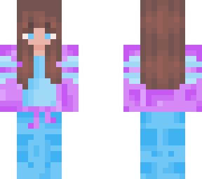 purple-blue girl