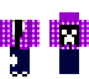 purple plaid creeper hoodie base