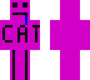 purple skin with cat writen on it