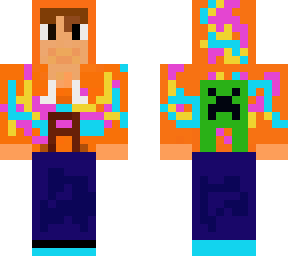 a creeper tie-dye