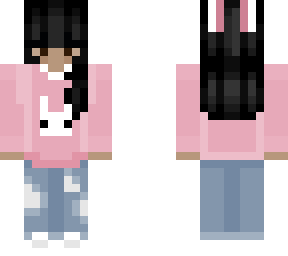 bunny girl (black hair)