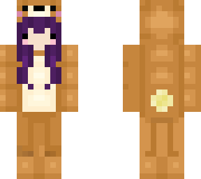 purple hair bear