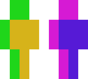 3d colorful humanoid