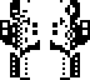 black and white
