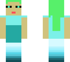 blue and green endergirl
