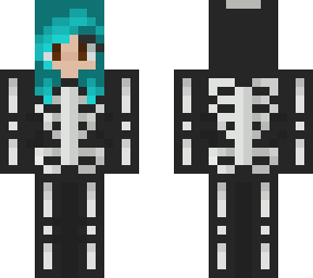 blue hair skelly girl