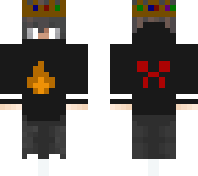 boy with white eye and crown