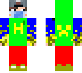 colorful masked man