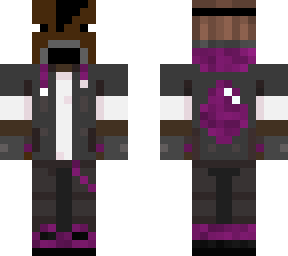 purple human cow hoodie