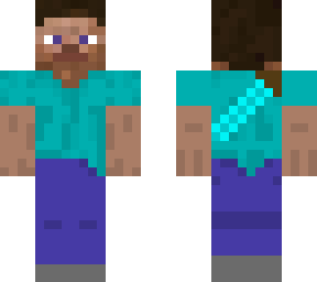 steve with a sword