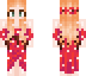 strawberry blonde mushroom dress