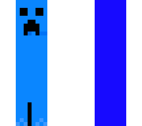 blue creeper from minecraft