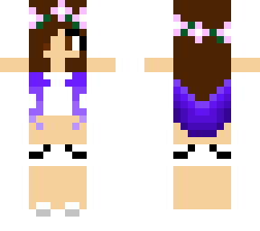 chica con flores en la cabeza xd